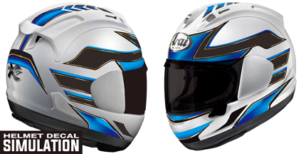 MET FASTER ARAI 04 BLUE 01