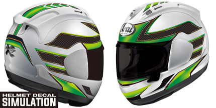 MET FASTER ARAI 04 GREEN 01