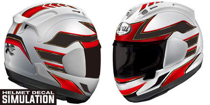 MET FASTER ARAI 04 RED 01